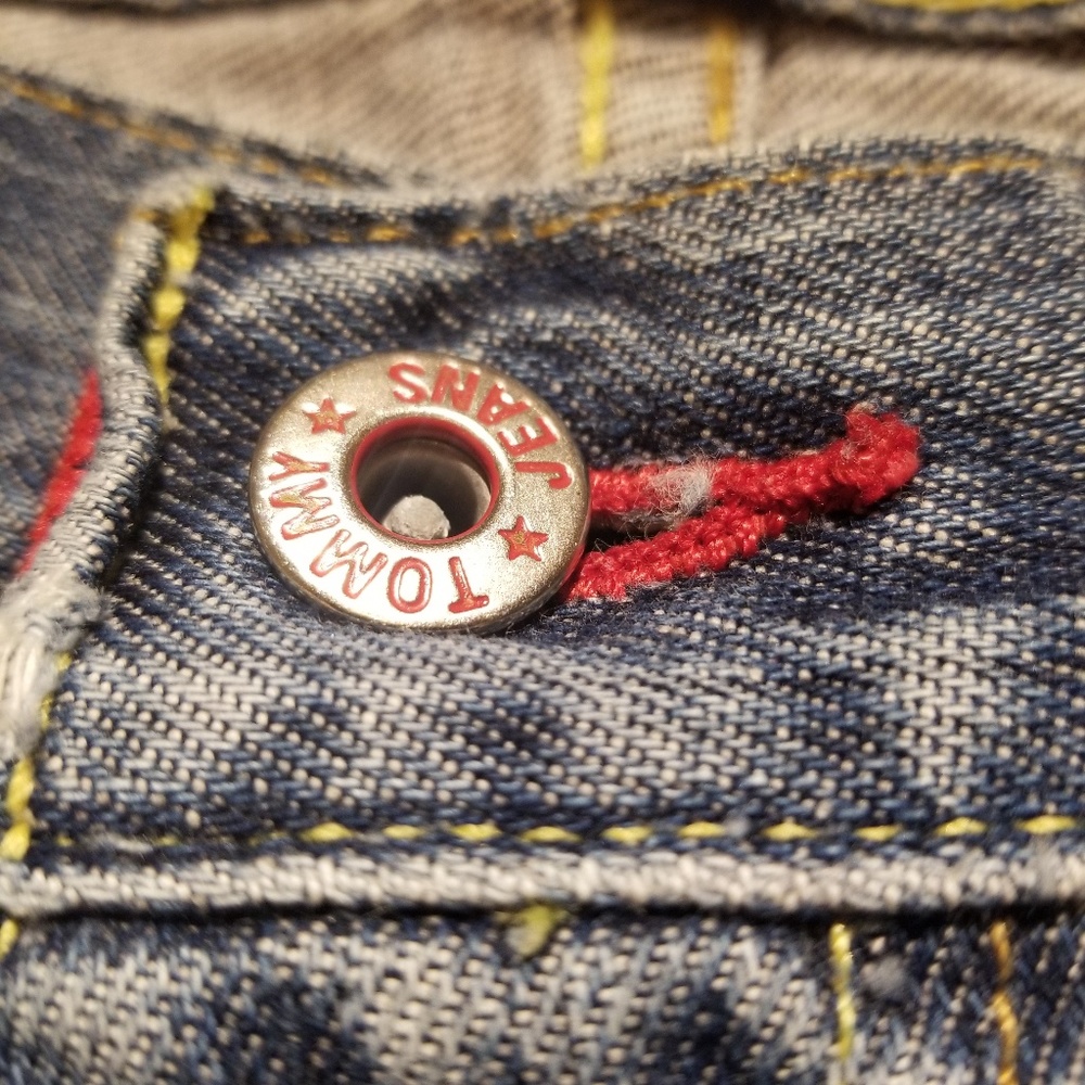 Mens Vintage Tommy Hilfiger Denim Embroidered - Picture 4 of 8